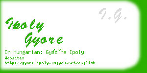 ipoly gyore business card